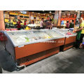 Commercial Fish and seafood display fridge freezer showcase